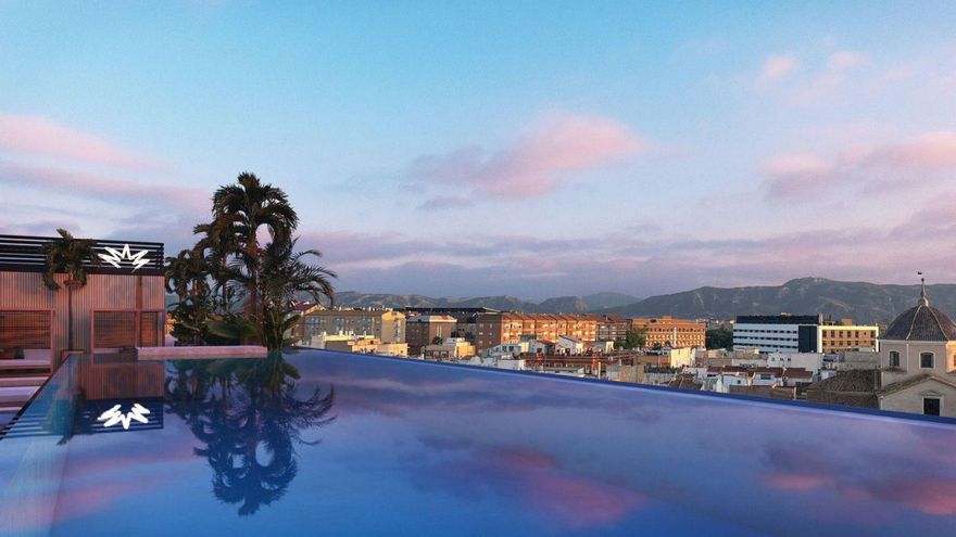 Recreación de la piscina infinita que se instalará en la terrazas panorámica del Rincón de Pepe.