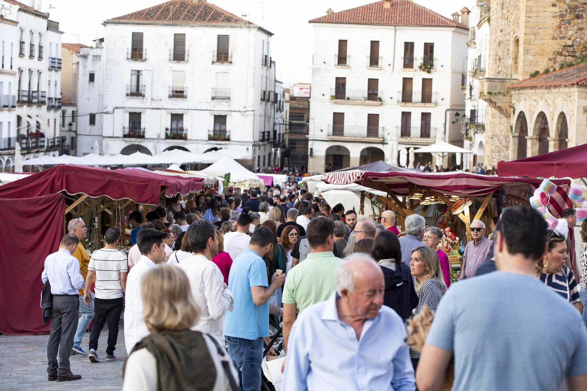 Así se ha desarrollado el sábado en el Mercado de la Primavera de Cáceres