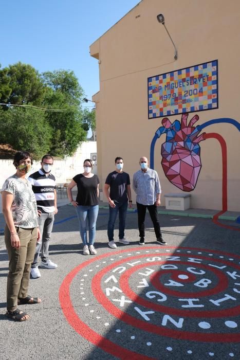 Murales interactivos en el colegio Miguel Servet de Elda