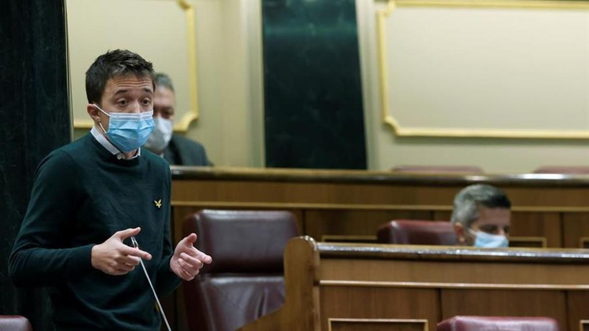 Íñigo Errejón, en el pleno del Congreso.