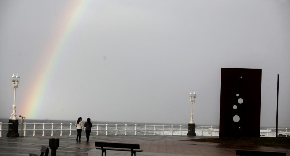 Oleaje en Gijón