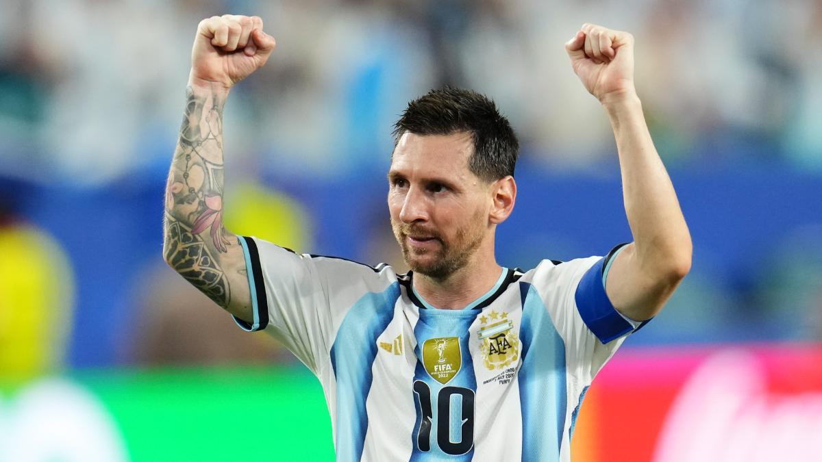 Lionel Messi, capitán y figura de Argentina