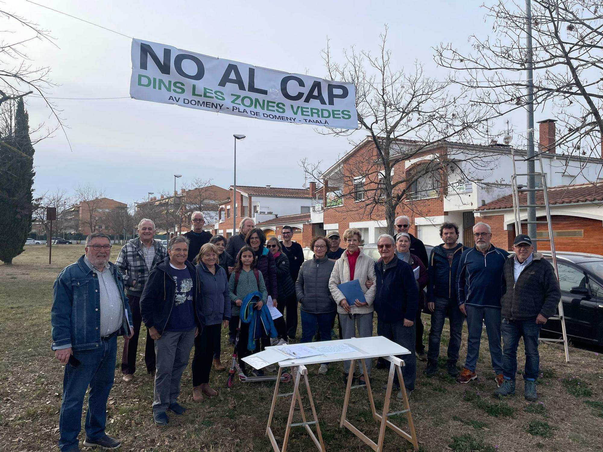 Protesta contra la ubicació del futur CAP de Domeny