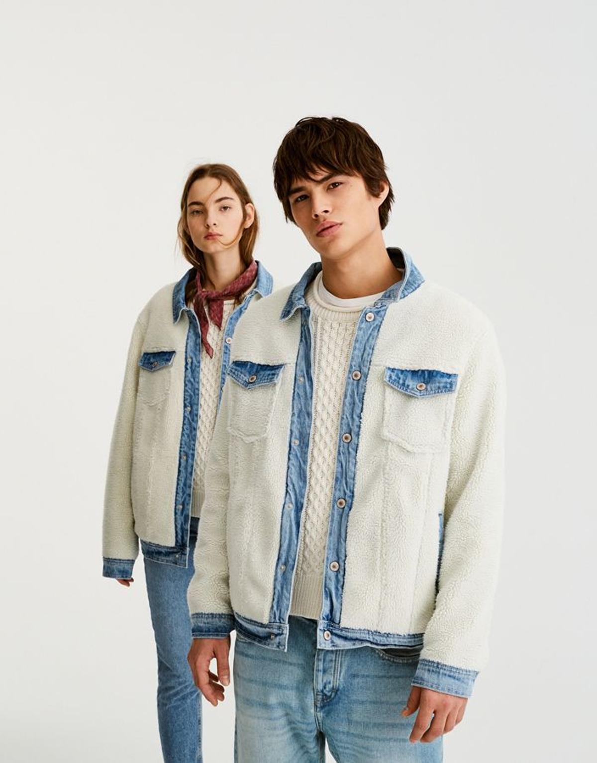 pull and bear cazadora denim