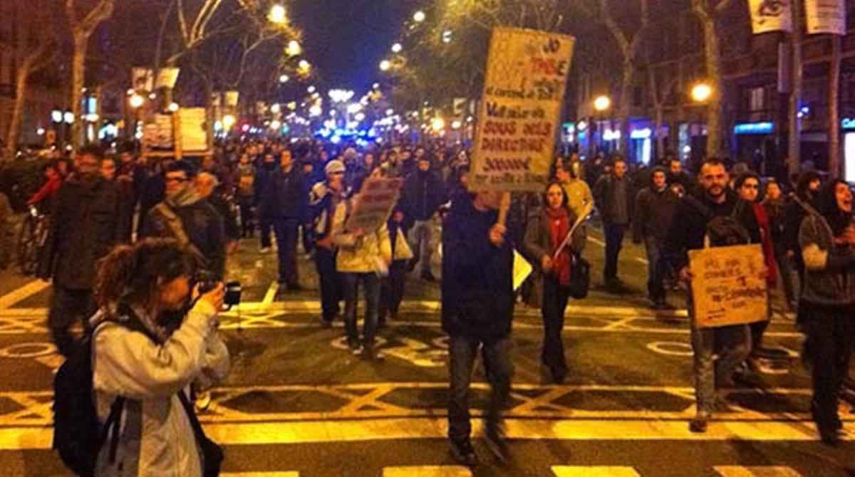 Les protestes es donen cita davant el Mobile World Congress.