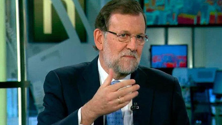 Mariano Rajoy durante su entrevista en Antena 3.