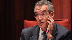 El expresidente de Caixa Laietana Josep Ibern comparece en el Parlament