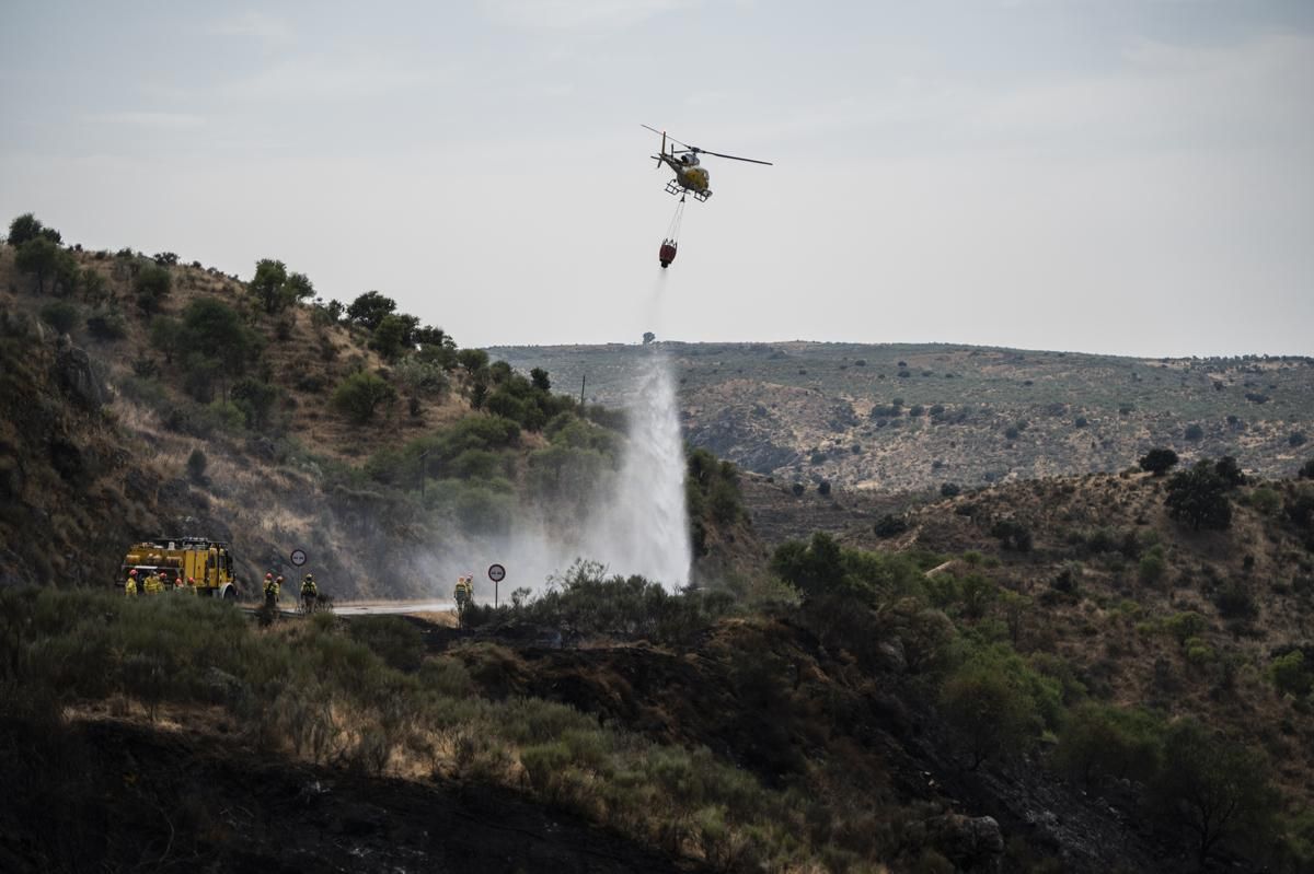 Fotogalería | Así ha sido el incendio forestal en Garrovillas de Alconetar