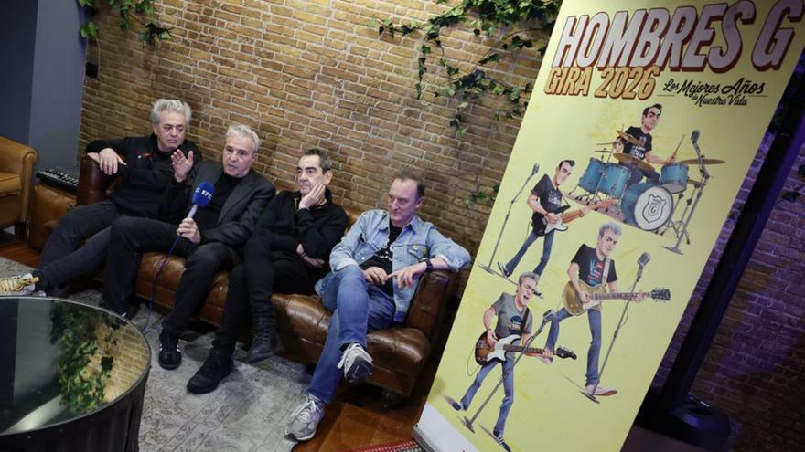 Hombres G, en la presentación de su nueva gira. |  Mariscal / Efe