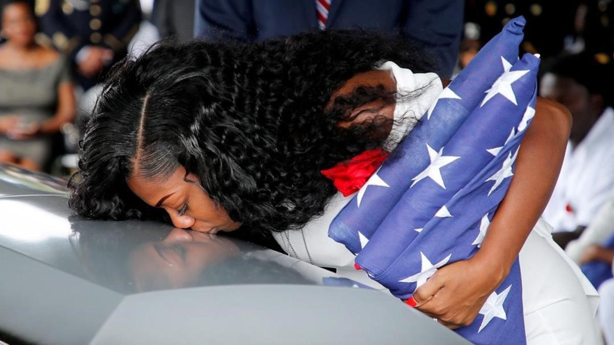 myeshia johnson viuda del soldado muerto en Niger