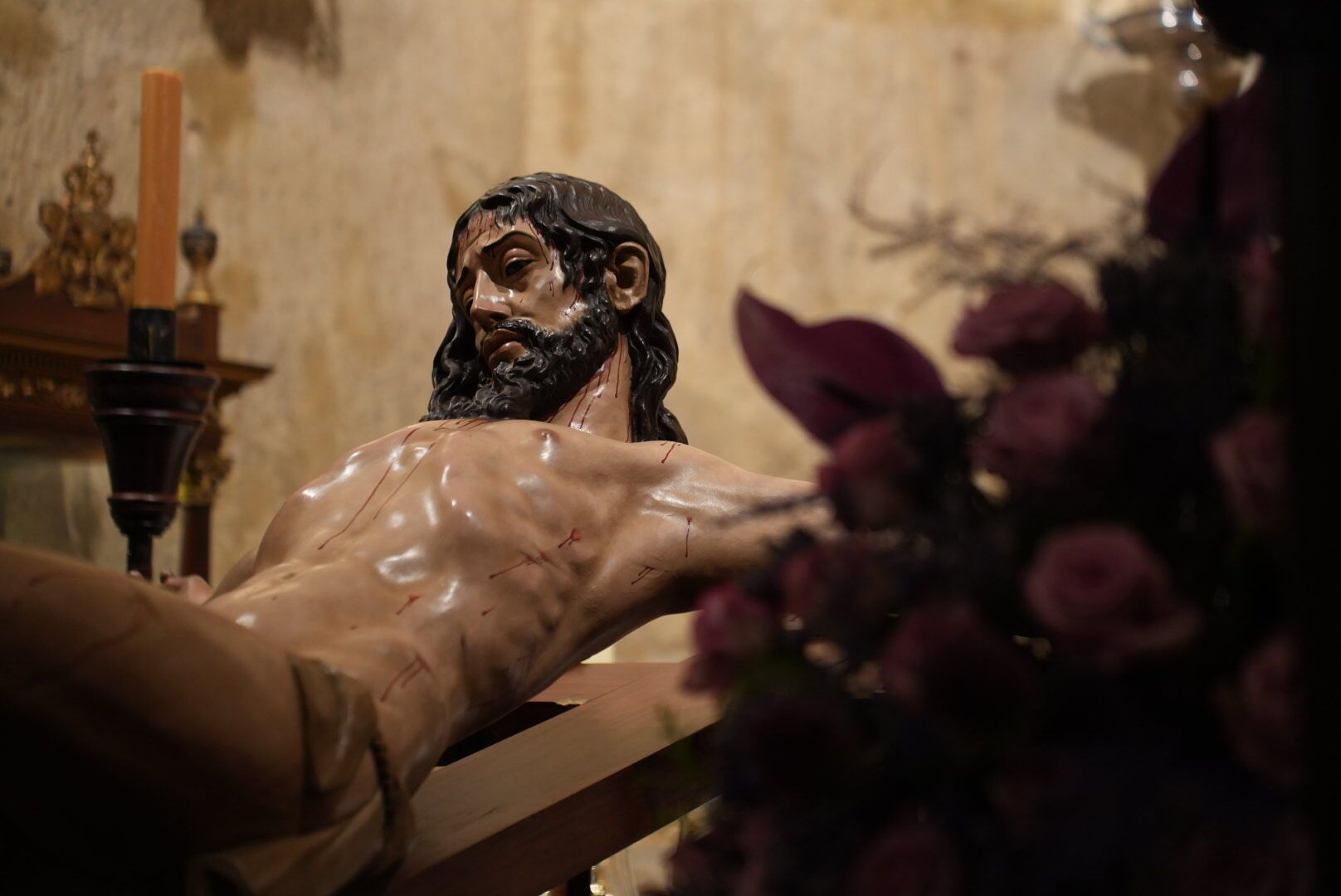 Santísimo Cristo de las Aguas de Palma del Río ya está en la iglesia de San Miguel