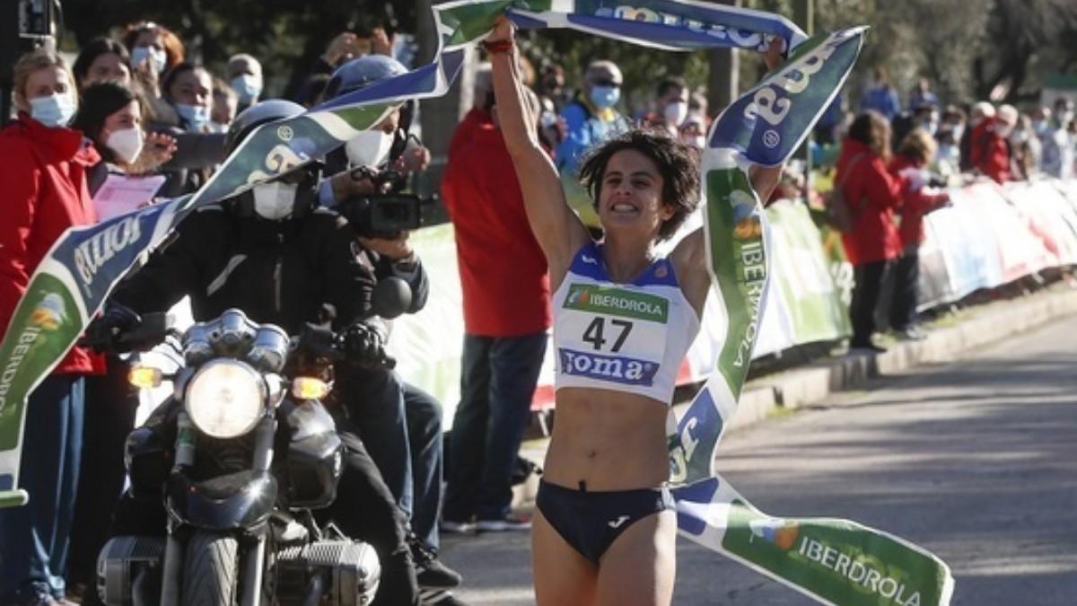 María Pérez, tras batir el récord de España