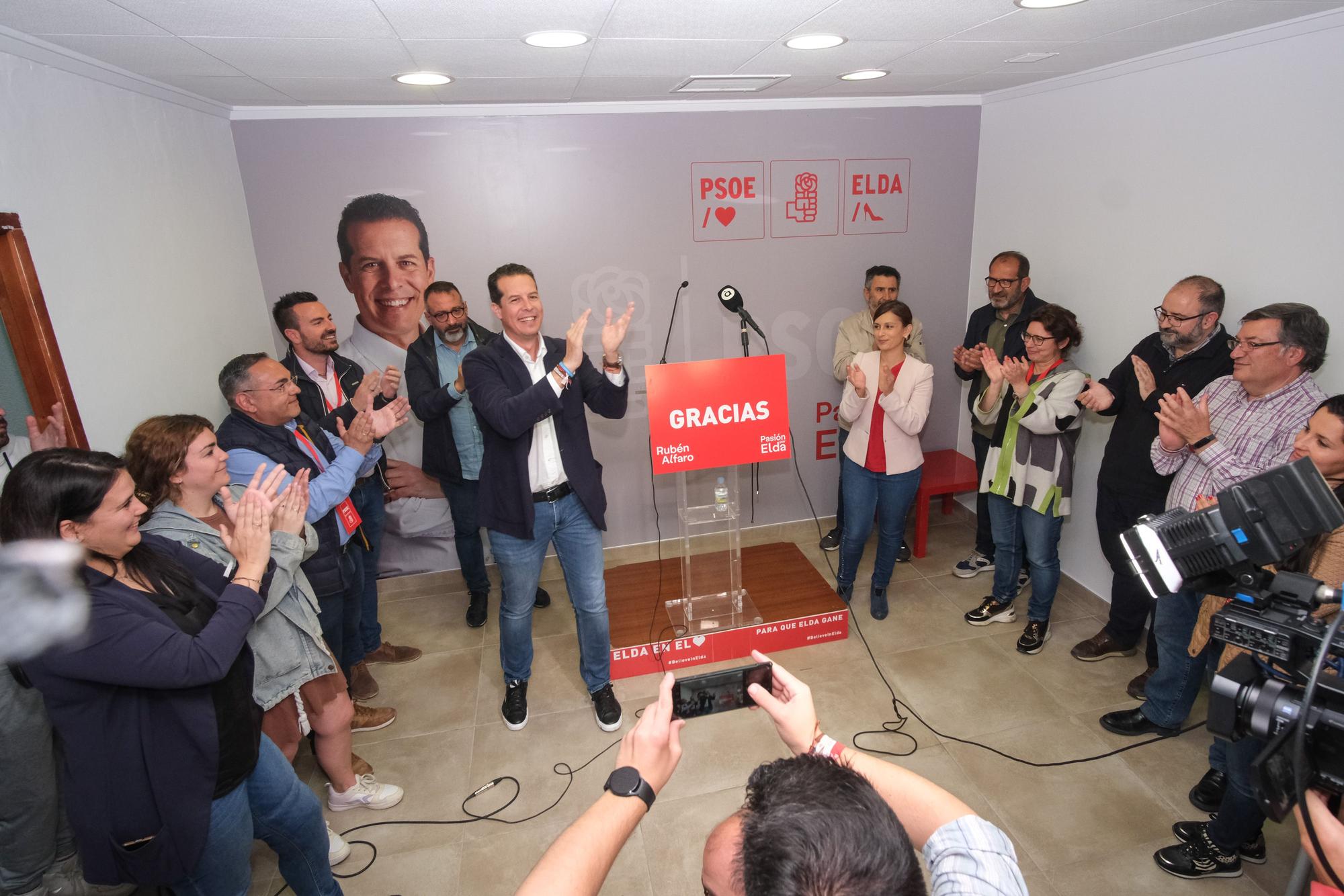 Así ha sido la noche electoral en el PSOE de Elda