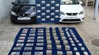 Detenidos tras ocultar 74 kilos de droga en coches «trastero» en un parking público de Vigo