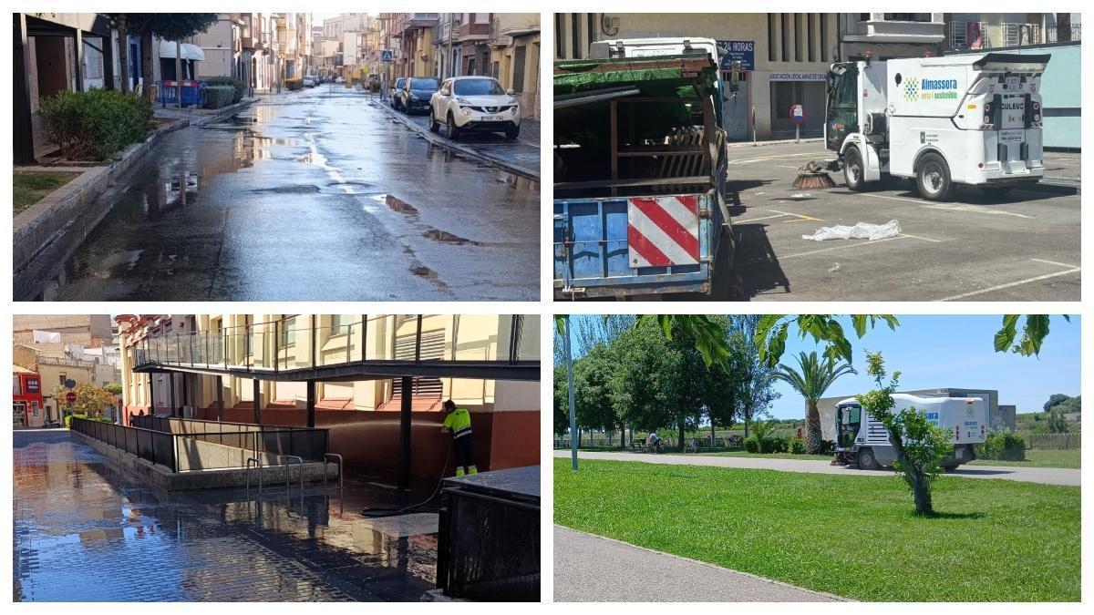 Zonas en las que el Ayuntamiento de Almassora está intensificando la limpieza viaria.