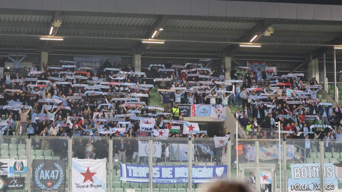 Grada del estadio donde se encontraba la hinchada céltica.