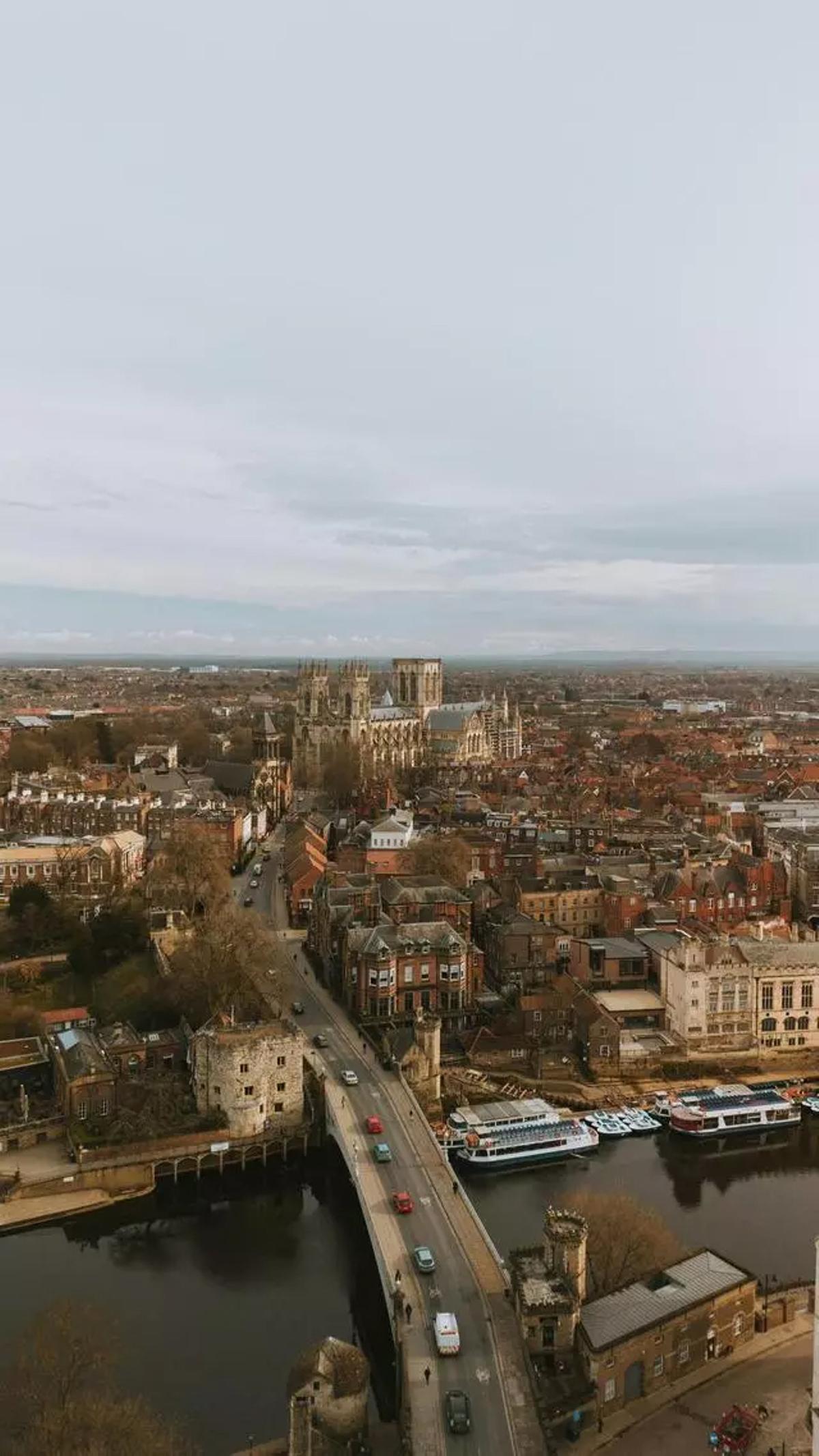 La ciudad de York desde las alturas