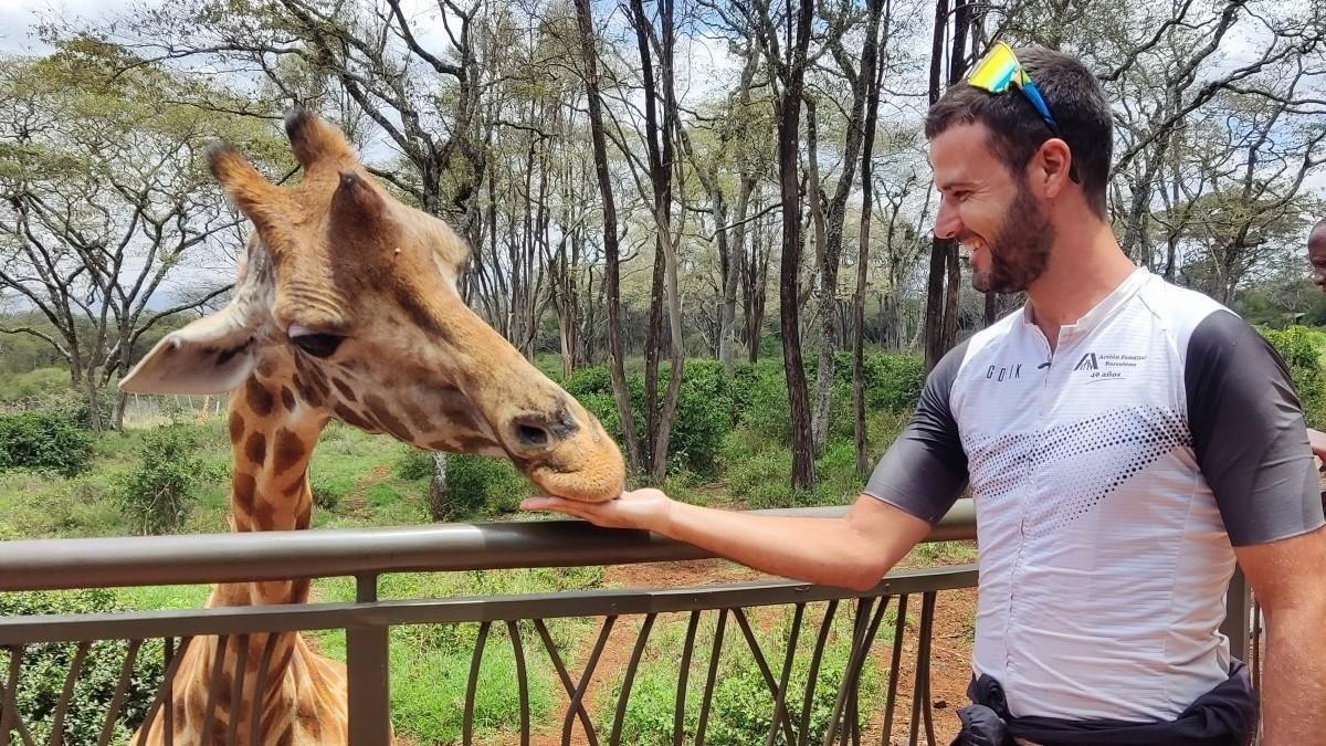 En su aventura por África, pudo estar cerca de muchos animales salvajes