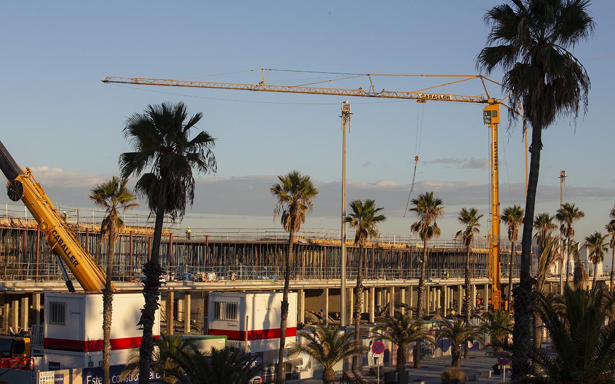 Obras en el Port Olímpic, el futuro balcón gastronómico