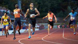 Bruno Hortelano, ganando una reciente carrera en Barcelona.