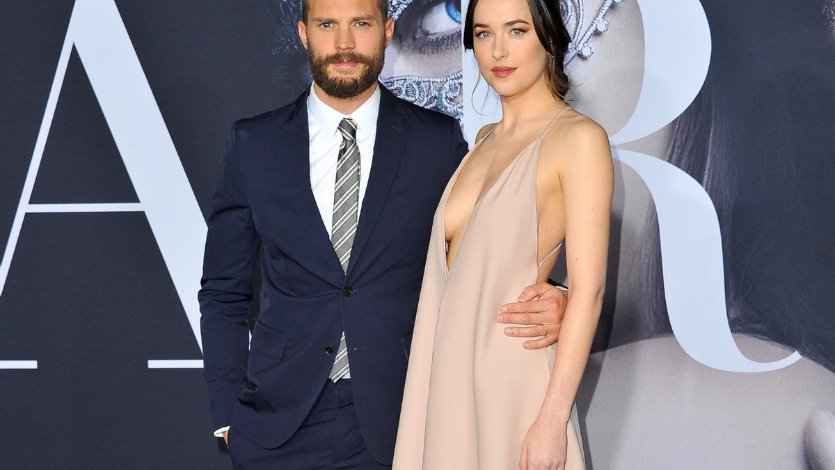 Estreno '50 sombras más oscuras': Jamie Dornan y Dakota Johnson