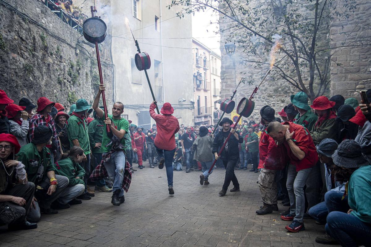 El Passacarrers de Patum d'aquest dimecres al vespre, en imatges