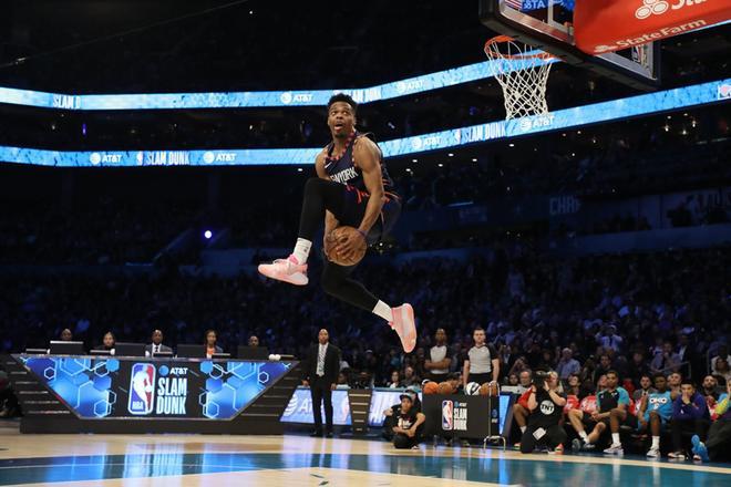 Las imagenes espectaculares del concurso de mates y triples de NBA All Star 2019