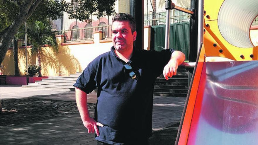 Darío Álvarez, en el parque de Duggi.