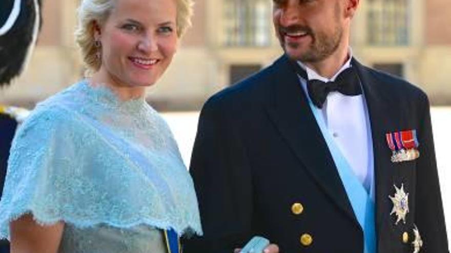 Mette-Marit i Haakon de Noruega.