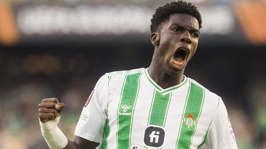 El delantero español del Betis Assane Diao