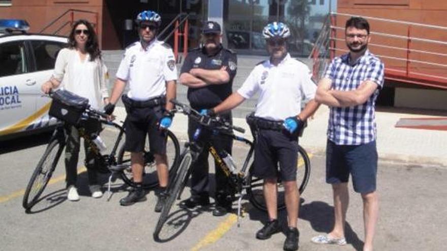 Más policía turística en bicicleta