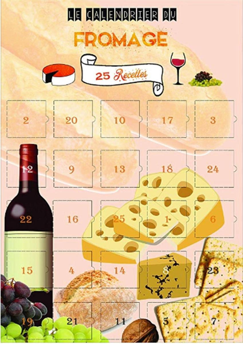 Calendario de adviento de recetas con queso Amazon. Precio (16,90 euros)