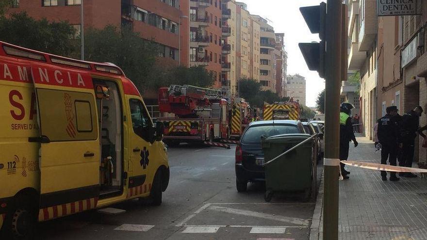 Incendio en una vivienda de Castelló con cuatro personas afectadas
