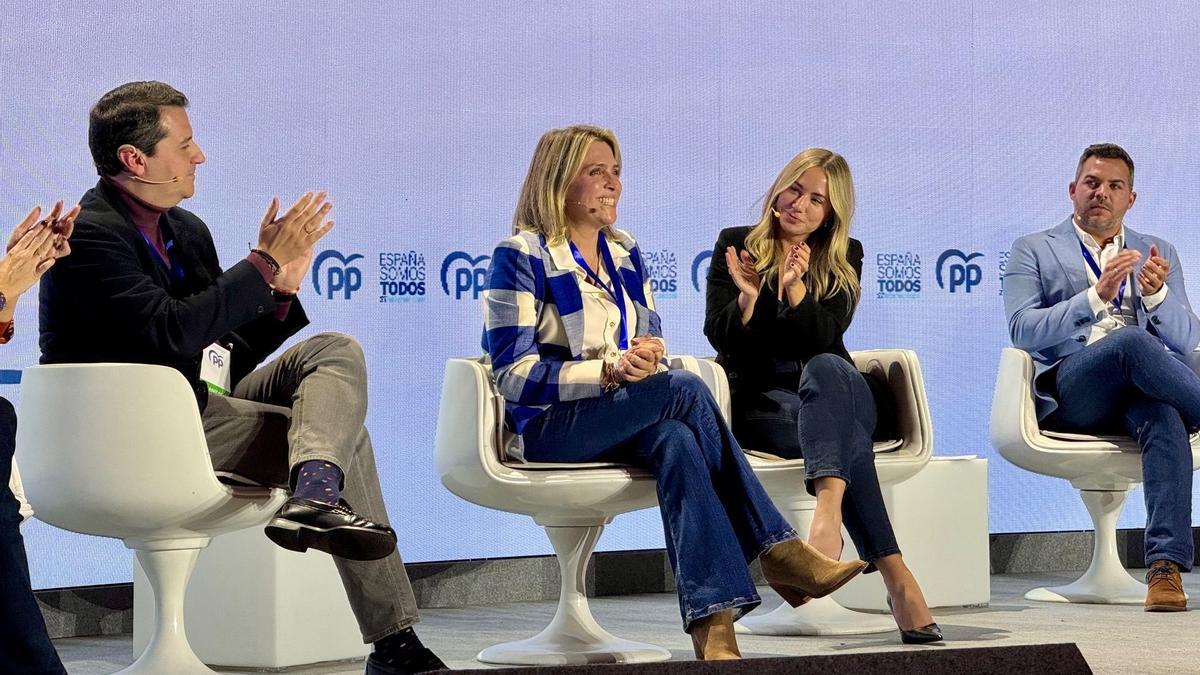 Marta Barrachina, durante su intervención en la XXVII Intermunicipal del PP en Valladolid.