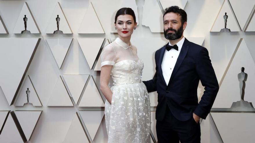 Marta Nieto y Rodrigo Sorogoyen en los Oscars.