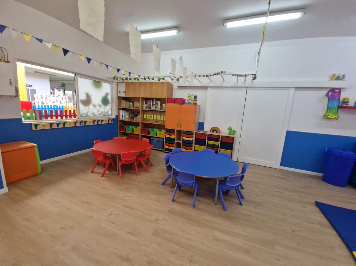 Una de las aulas de la escuela infantil Los Pequeñecos en San Fernando de Maspalomas.