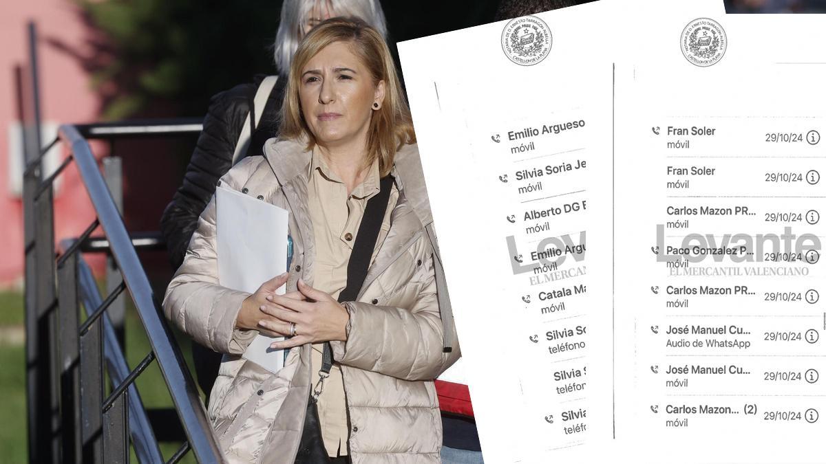 La jueza de la dana ya tiene en su poder el listado de llamadas de Salomé Pradas el día de la dana