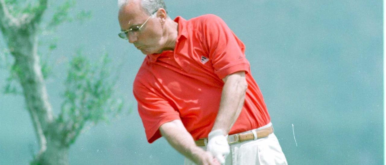 Franz Beckenbauer beim Golfturnier im Club Pula in Son Servera.