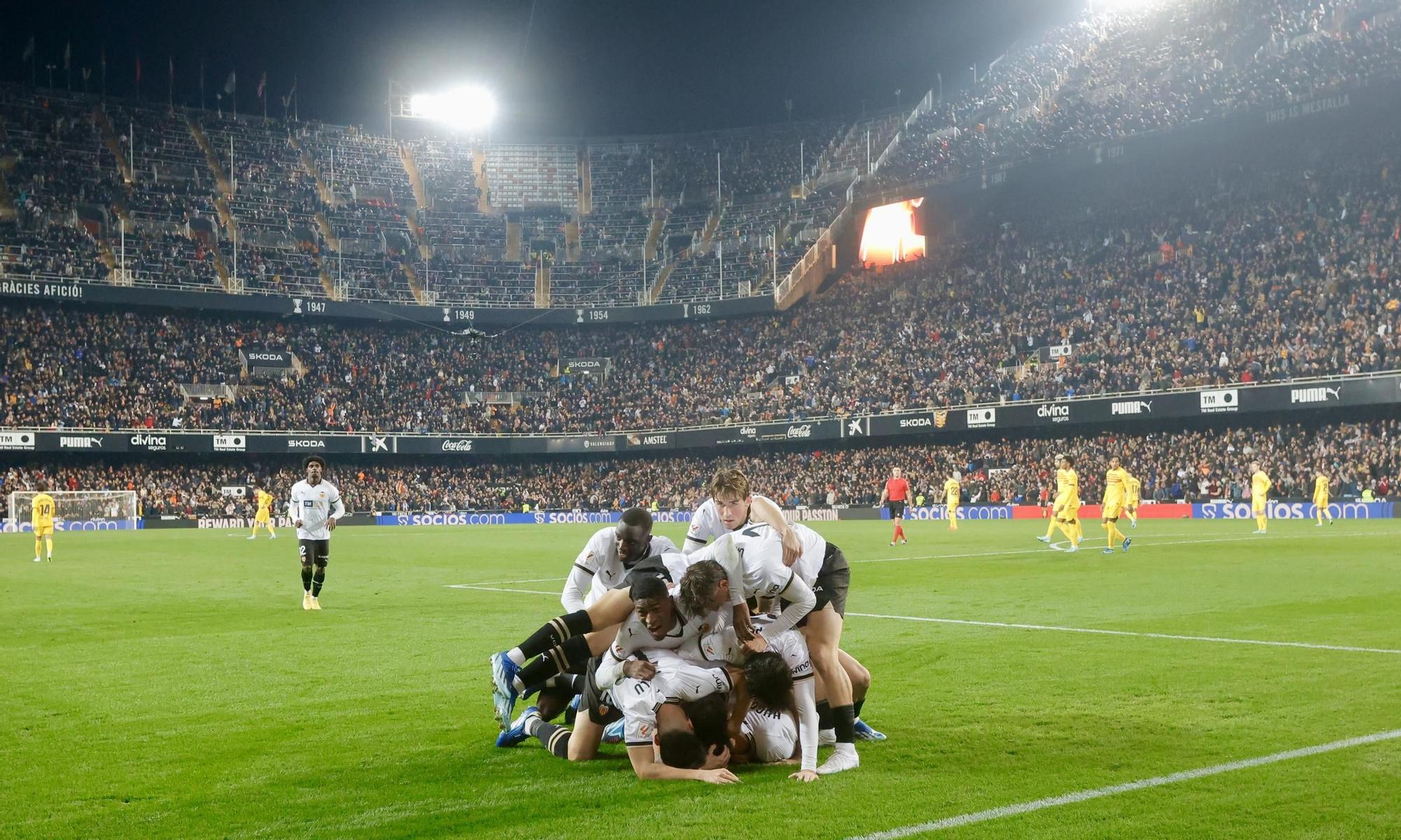 Valencia - Barça en imágenes