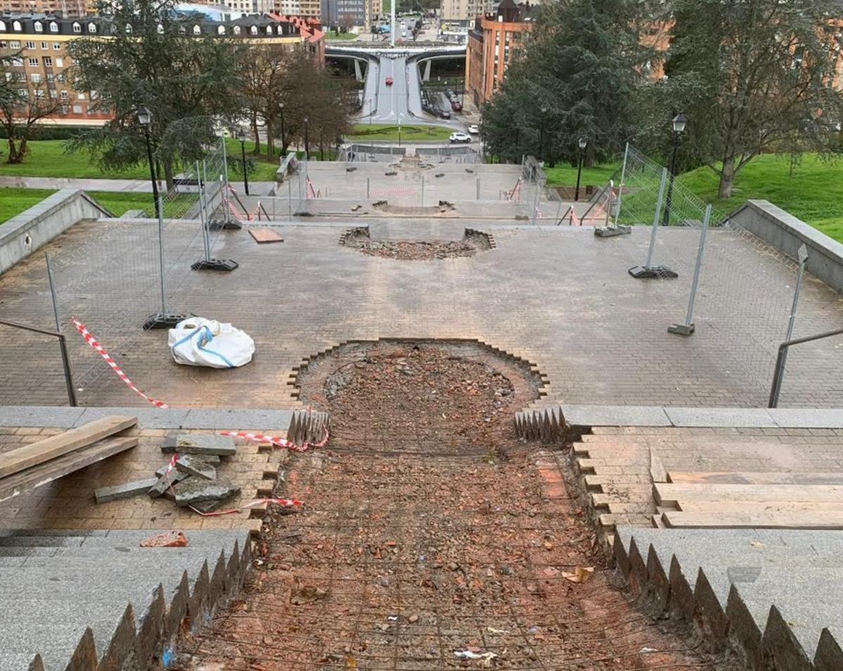 La escalerona del Parque del Oeste