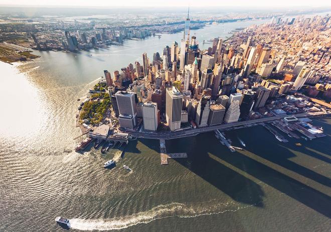 Vista aerea de Manhattan New York City