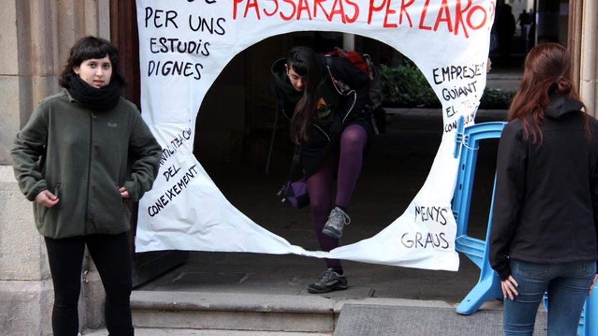 Incidencias en varias universidades por la huelga de estudiantes contra el 3+2