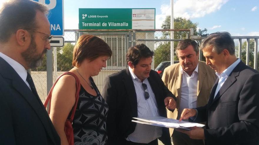 La visita dels candidats d&#039;Unió a Vilamalla