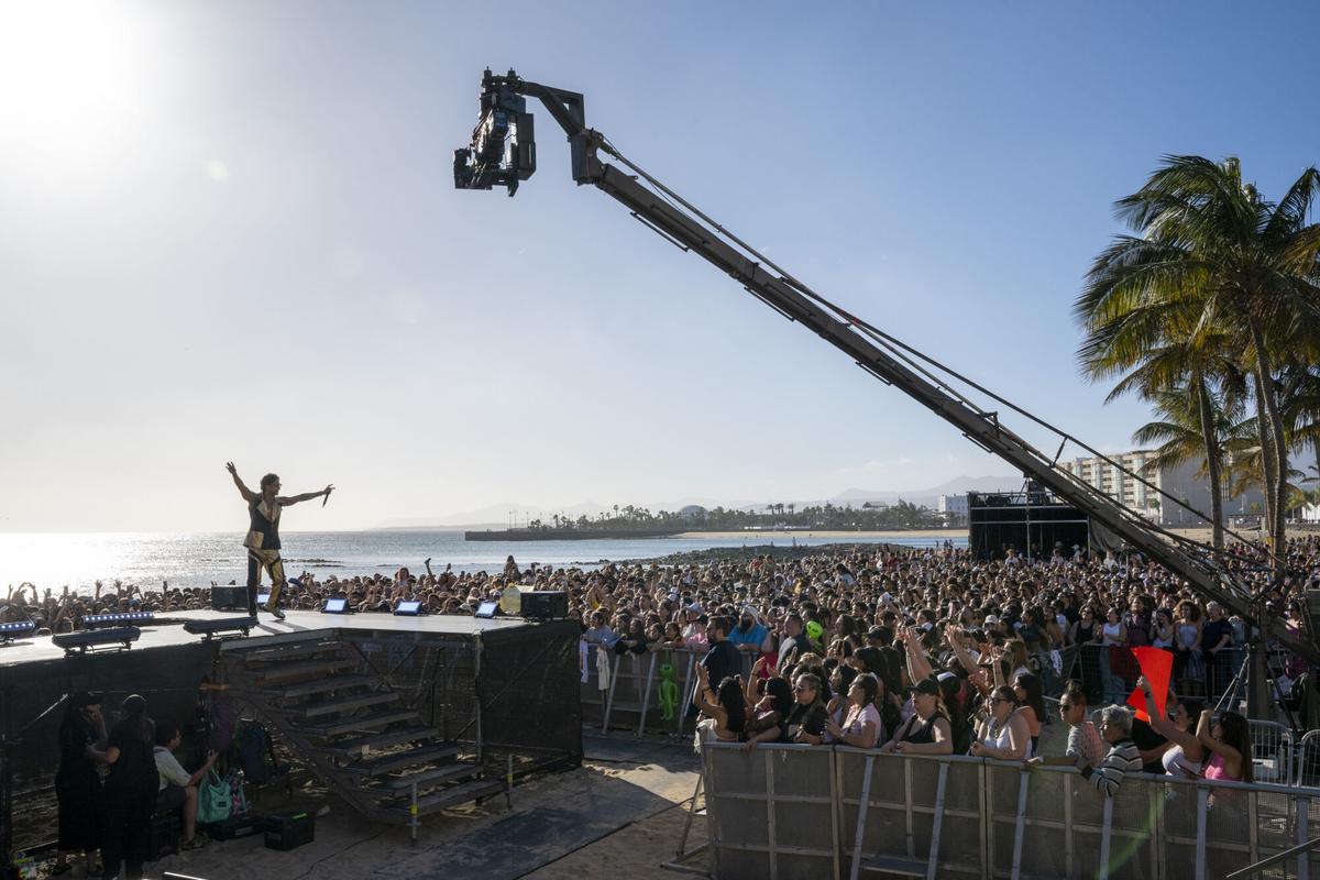 Rodaje del concierto de 'La Reina del Flow 3' en Lanzarote