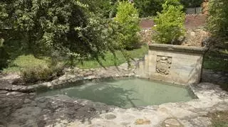 Finalizan los trabajos de mejora de la Fuente del Ángel y su entorno en el parque Miguel Servet de Huesca