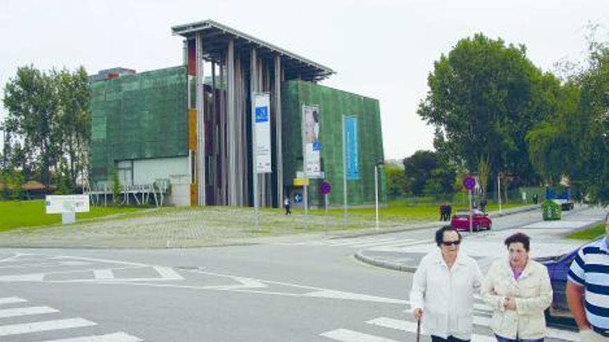 Imagen actual de la entrada al Museo del Pueblo de Asturias.