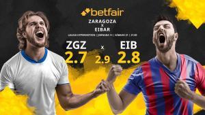 Real Zaragoza vs. SD Eibar: horario, TV, estadísticas, clasificación y pronósticos