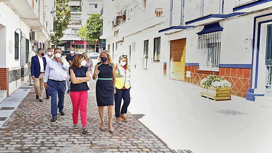 Una de las calles renovadas en Los Catalanes, en San Pedro.