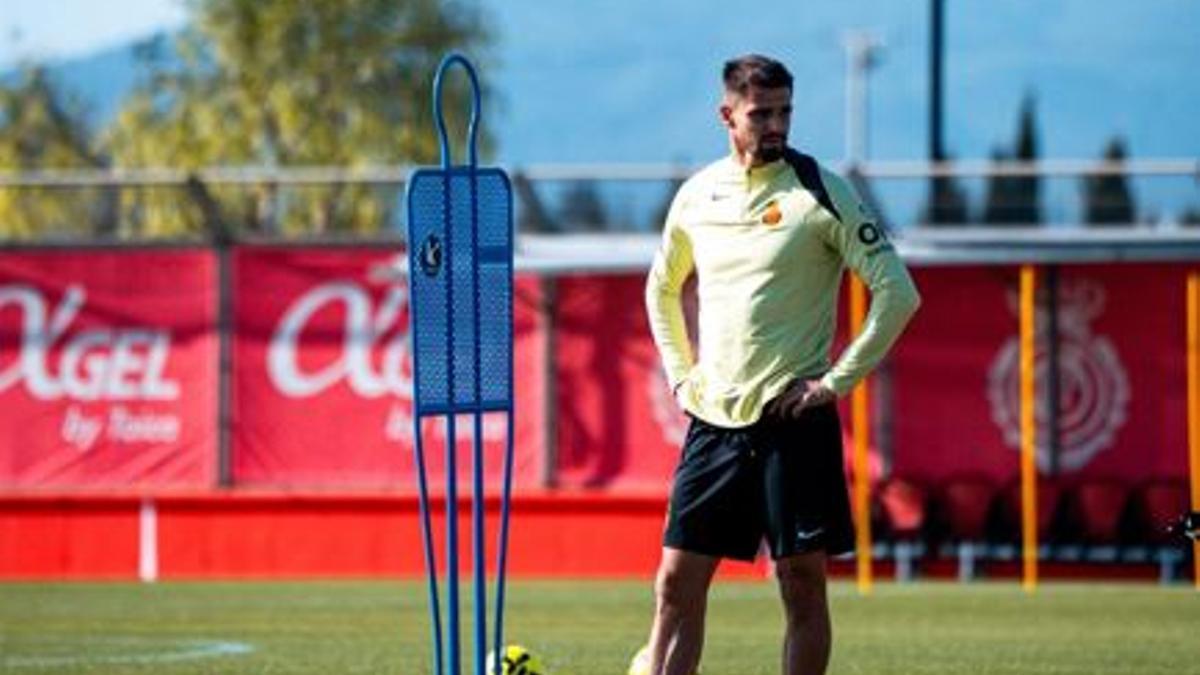Valjent, durante el entrenamiento en Son Bibiloni.