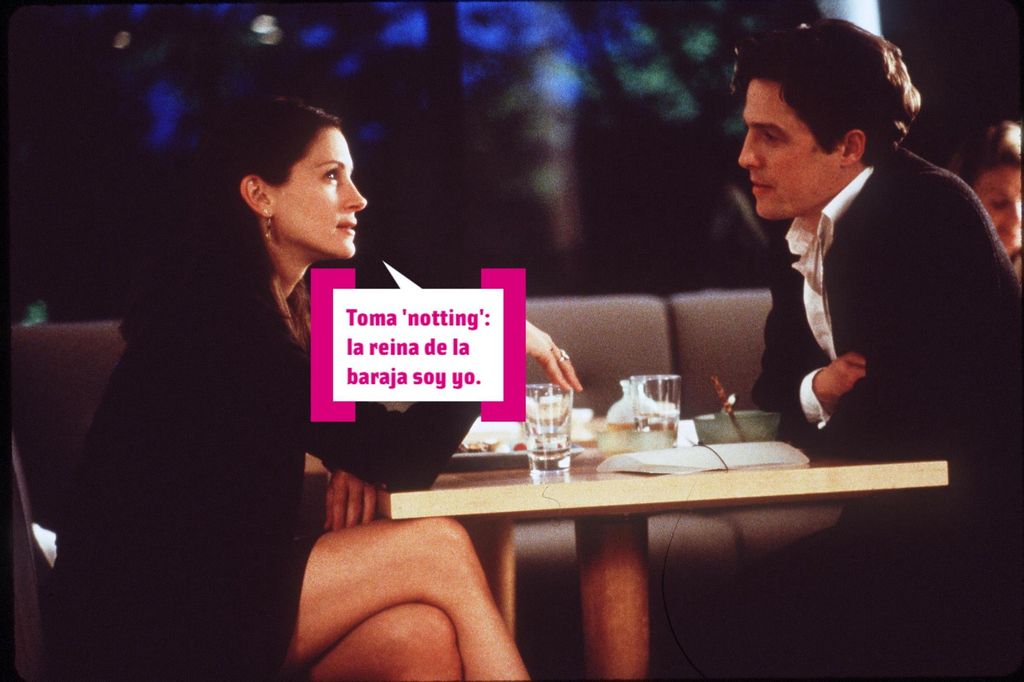 Julia Roberts y Hugh Grant en Notting Hill